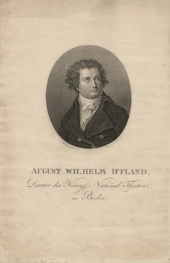 August Wilhelm Iffland. - Director des Königl. National Theaters in Berlin. (Kleist-Museum Frankfurt (Oder) CC BY-NC-SA)