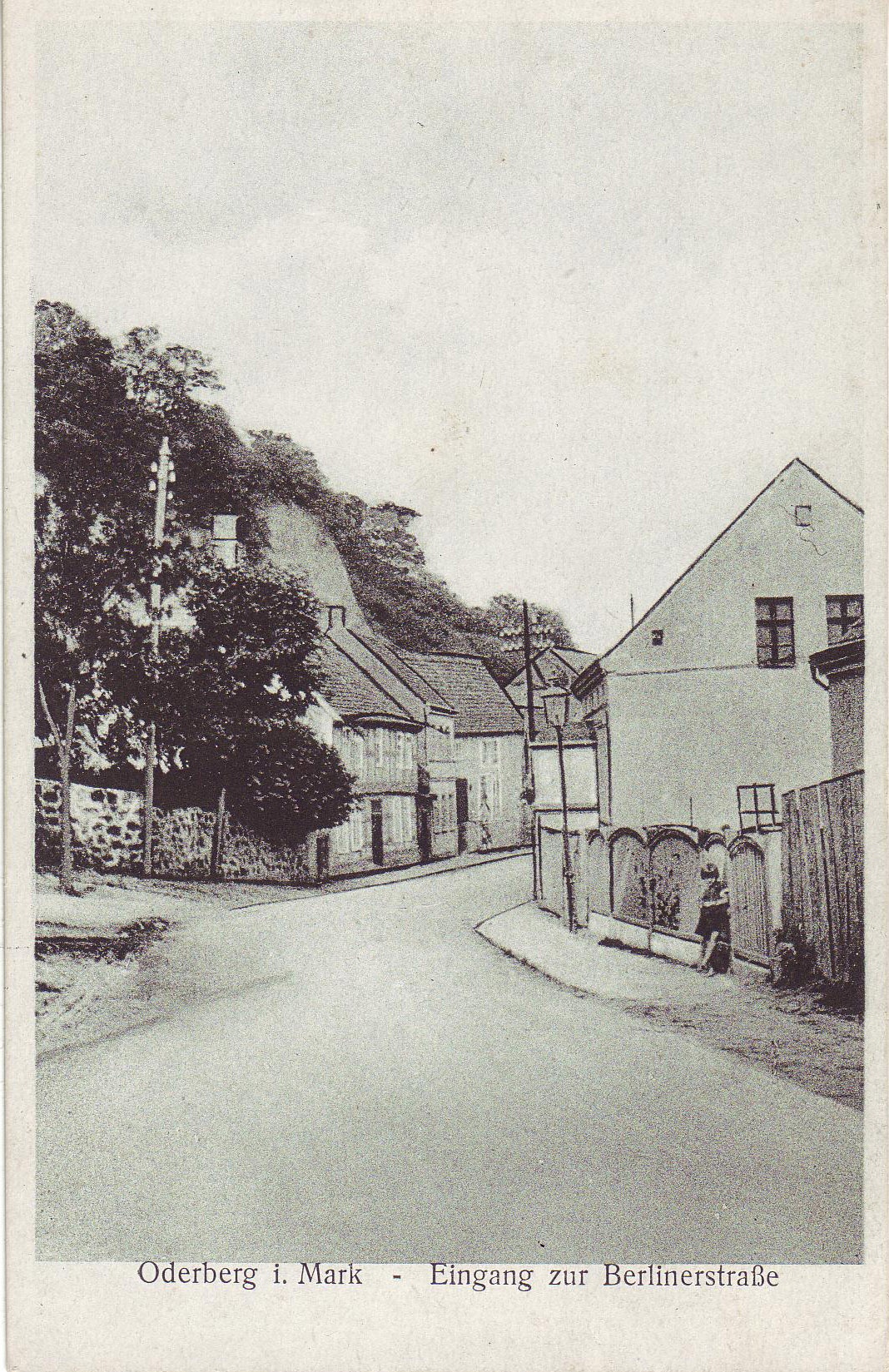 Postkarte Oderberg, Berliner Tor um 1920 (Binnenschifffahrtsmuseum Oderberg CC BY-NC-SA)