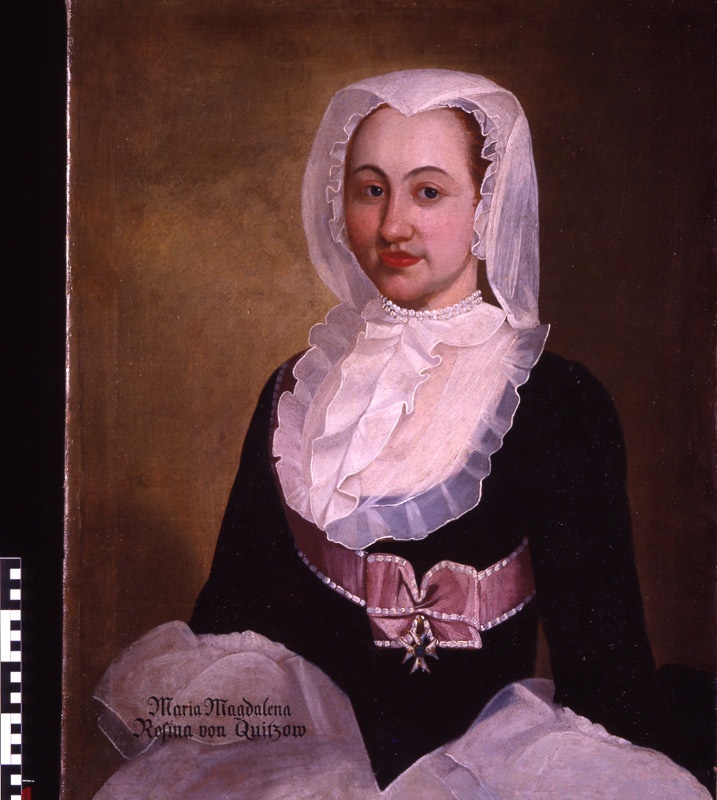 Porträt der Stiftsdame Maria Magdalena Rosina von Quitzow (1726-1802) (Museum Kloster Stift zum Heiligengrabe CC BY-NC-SA)