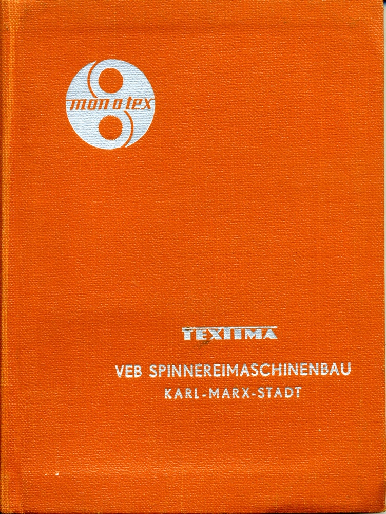 Buch &quot;TEXTIMA VEB Spinnereimaschinenbau Karl-Marx-Stadt&quot; (Brandenburgisches Textilmuseum Forst (Lausitz) CC BY-NC-SA)