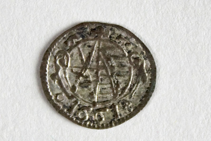 1 Pfennig, Kursachsen, Silber (Museum im Mönchenkloster Jüterbog CC BY-NC-SA)