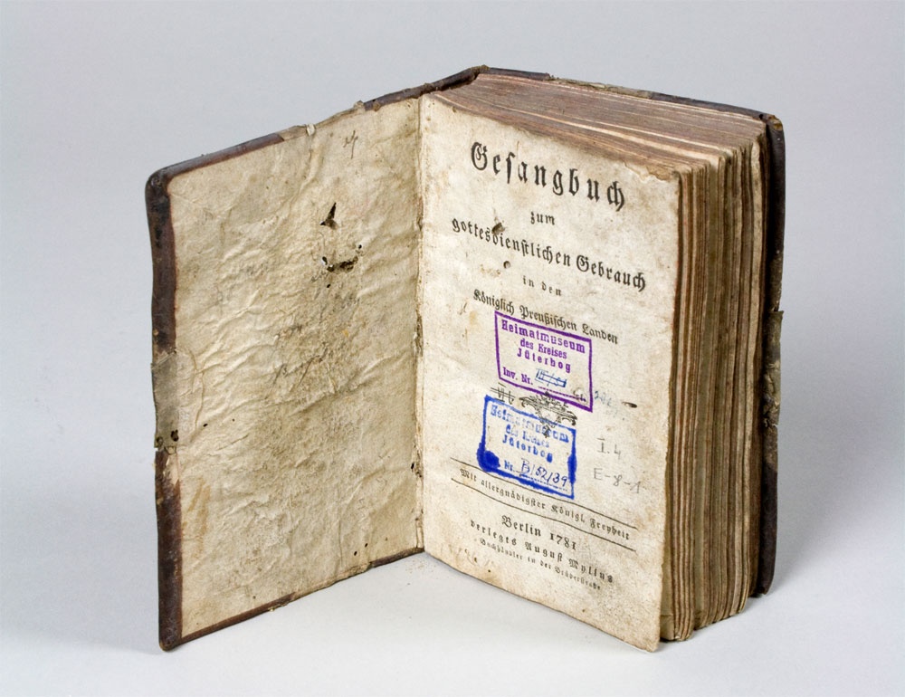 Evangelisches Gesangbuch, Preußen (Museum im Mönchenkloster Jüterbog CC BY-NC-SA)