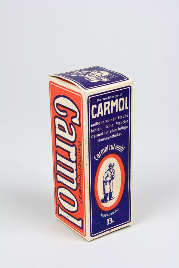Verpackung Carmol (Kreismuseum Finsterwalde CC BY-NC-SA)