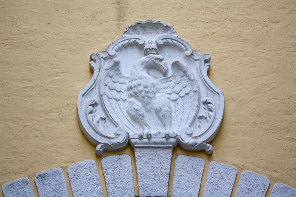 Preußischer Adler am Übergang zum Schlossturm (Stadt- und Regionalmuseum Lübben CC BY-NC-SA)