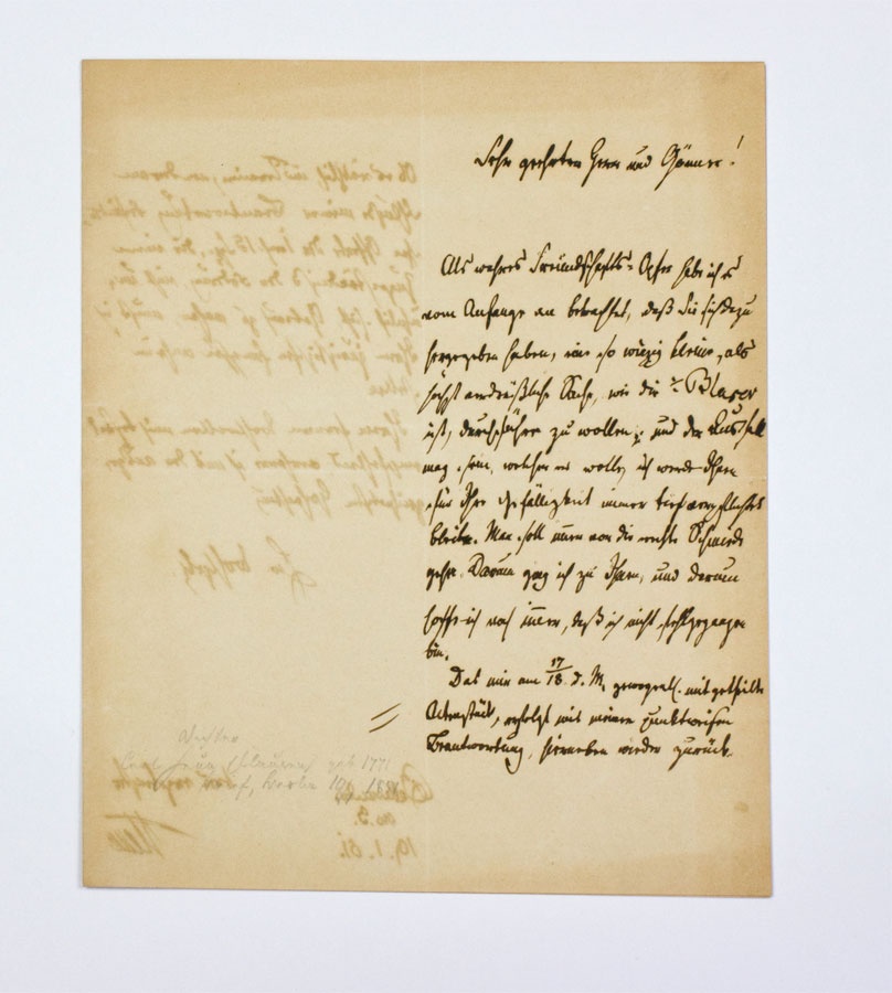 Brief Carl Gottlieb Heun (alias Heinrich Clauren) (Kreismuseum Finsterwalde CC BY-NC-SA)