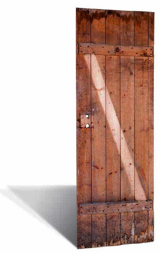 Tür einer Kellerkammer aus Rohrbeck (Museum und Galerie Falkensee CC BY-NC-SA)