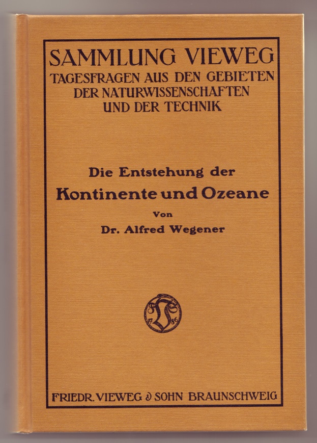 Dr. Alfred Wegener: Die Entstehung der Kontinente und Ozeane. (Alfred Wegener Museum CC BY-NC-SA)