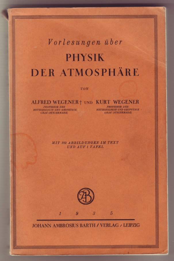 Vorlesungen über Physik der Atmosphäre (Alfred Wegener Museum CC BY-NC-SA)