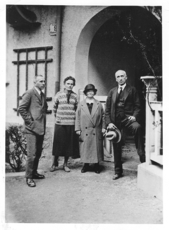 Alfred, Kurt und Else Wegner und Marie Köppen in Graz (Alfred Wegener Museum CC BY-NC-SA)