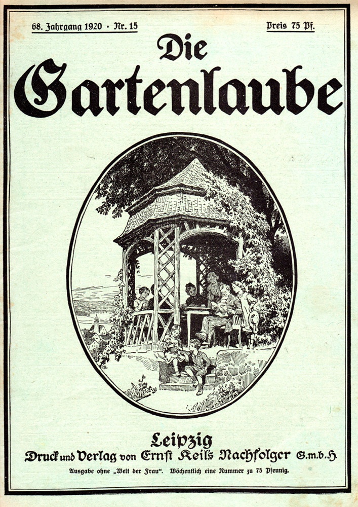 Die Gartenlaube, Nr. 15 1920, Titelseite (Kurt Tucholsky Literaturmuseum CC BY-NC-SA)