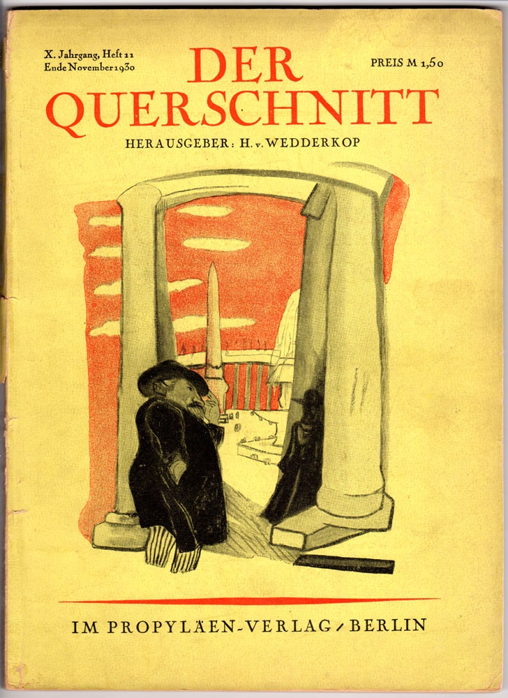 &quot;Der Querschnitt&quot;, Ende November 1930 (Kurt Tucholsky Literaturmuseum CC BY-NC-SA)