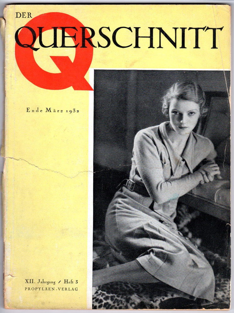 &quot;Der Querschnitt&quot;, Ende März 1932 (Kurt Tucholsky Literaturmuseum CC BY-NC-SA)