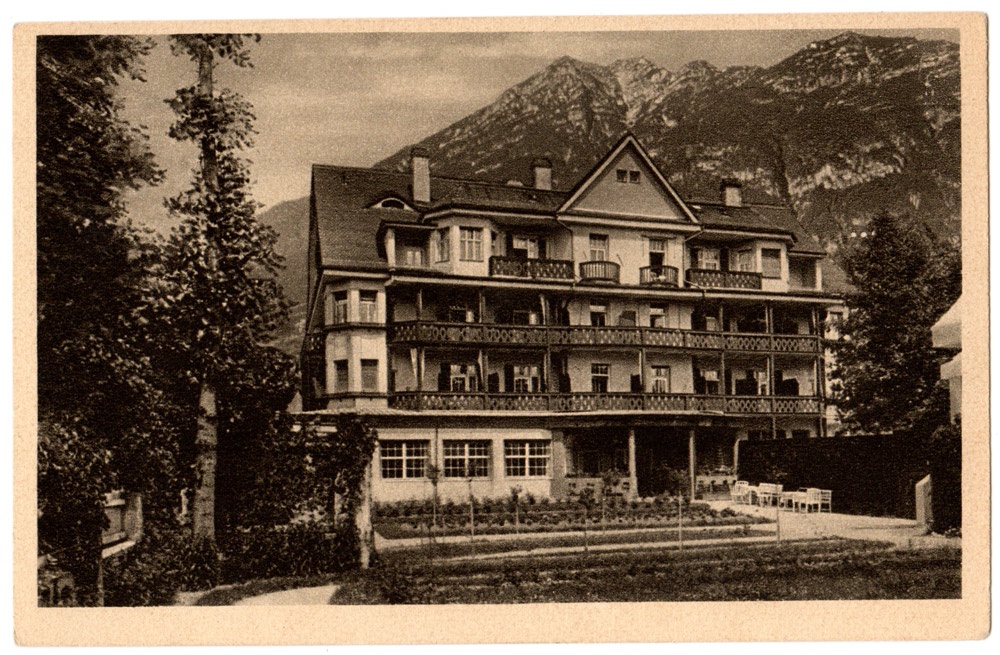 Postkarte Hotel Wittelsbach, Garmisch, 1926 (Kurt Tucholsky Literaturmuseum CC BY-NC-SA)