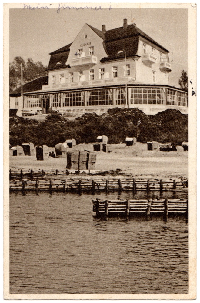 Postkarte eines Kurhauses bei Wismar, 1919 (Kurt Tucholsky Literaturmuseum CC BY-NC-SA)
