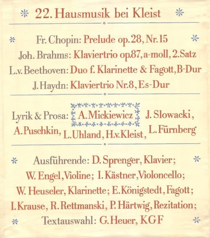 22. Hausmusik bei Kleist: A. Mickiewicz - Vertreter der polnischen Romantik (Kleist-Museum Frankfurt (Oder) CC BY-NC-SA)