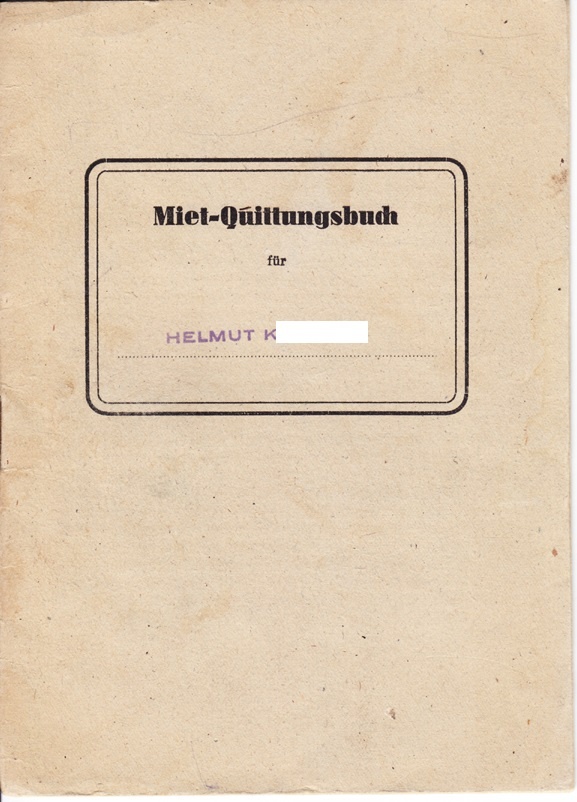 Mietquittungsbuch aus Dresden (Museum Utopie und Alltag. Alltagskultur und Kunst aus der DDR CC BY-NC-SA)