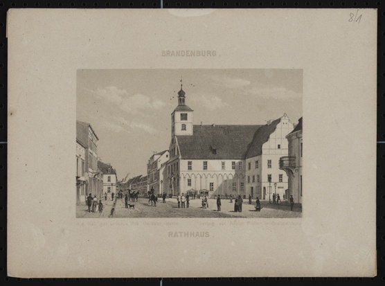 Neustädter Rathaus, Blatt 10/16 aus der Serie: Album von Brandenburg (Stadtmuseum Brandenburg an der Havel - Frey-Haus CC BY-NC-SA)