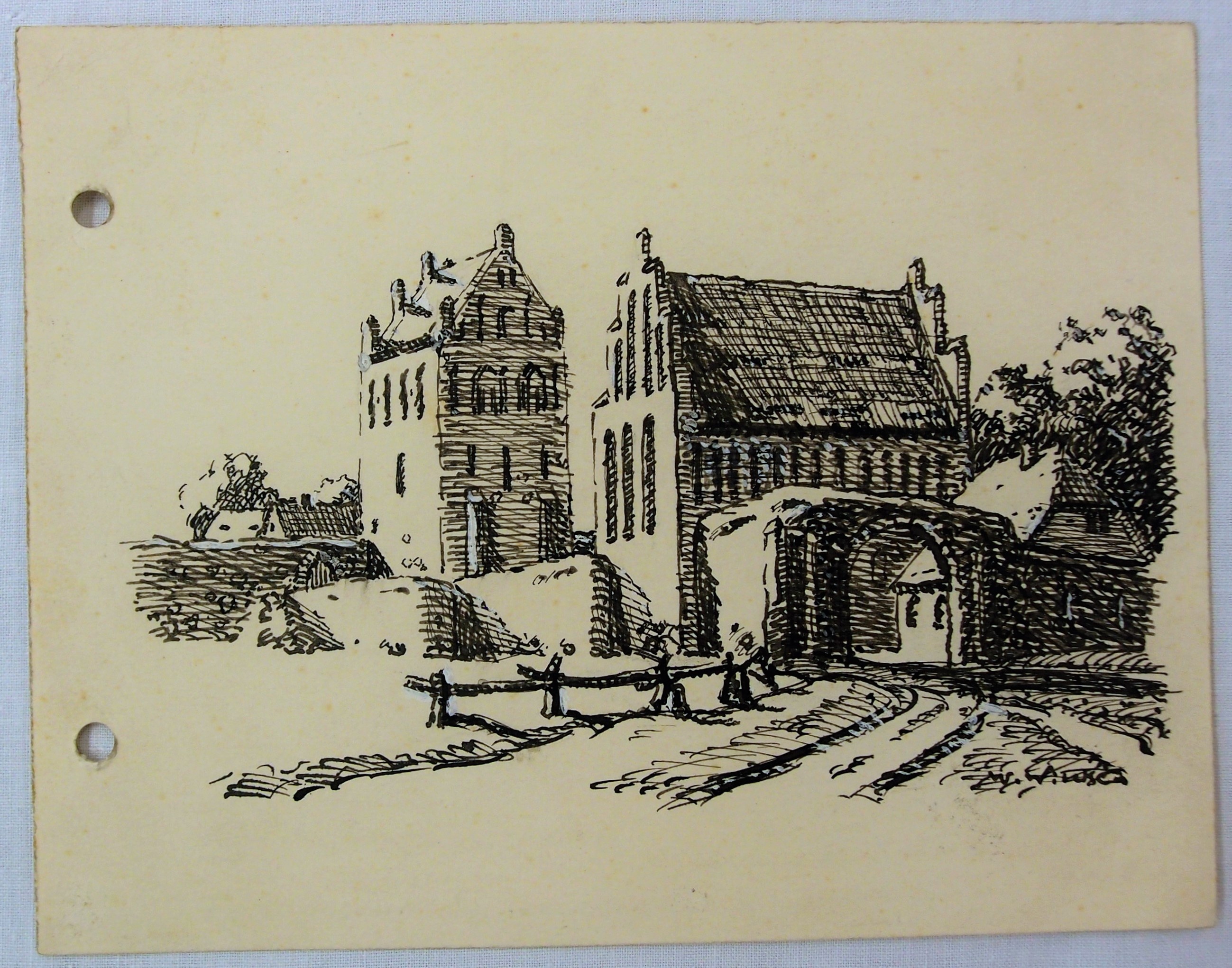 Federzeichnung Prenzlauer Tor (Museum für Stadtgeschichte Templin CC BY-NC-SA)