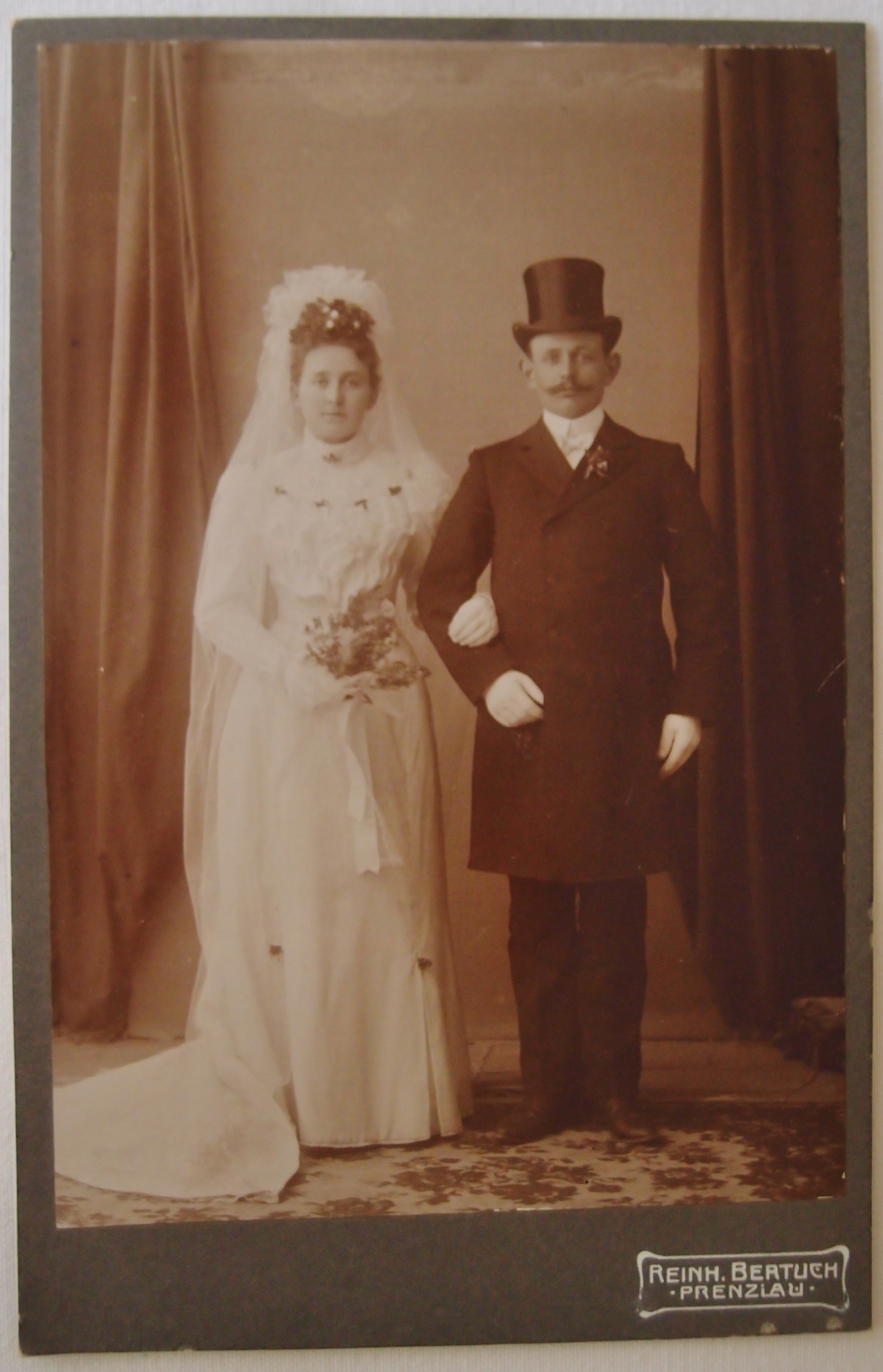 Foto Brautpaar Gollin (Museum für Stadtgeschichte Templin CC BY-NC-SA)