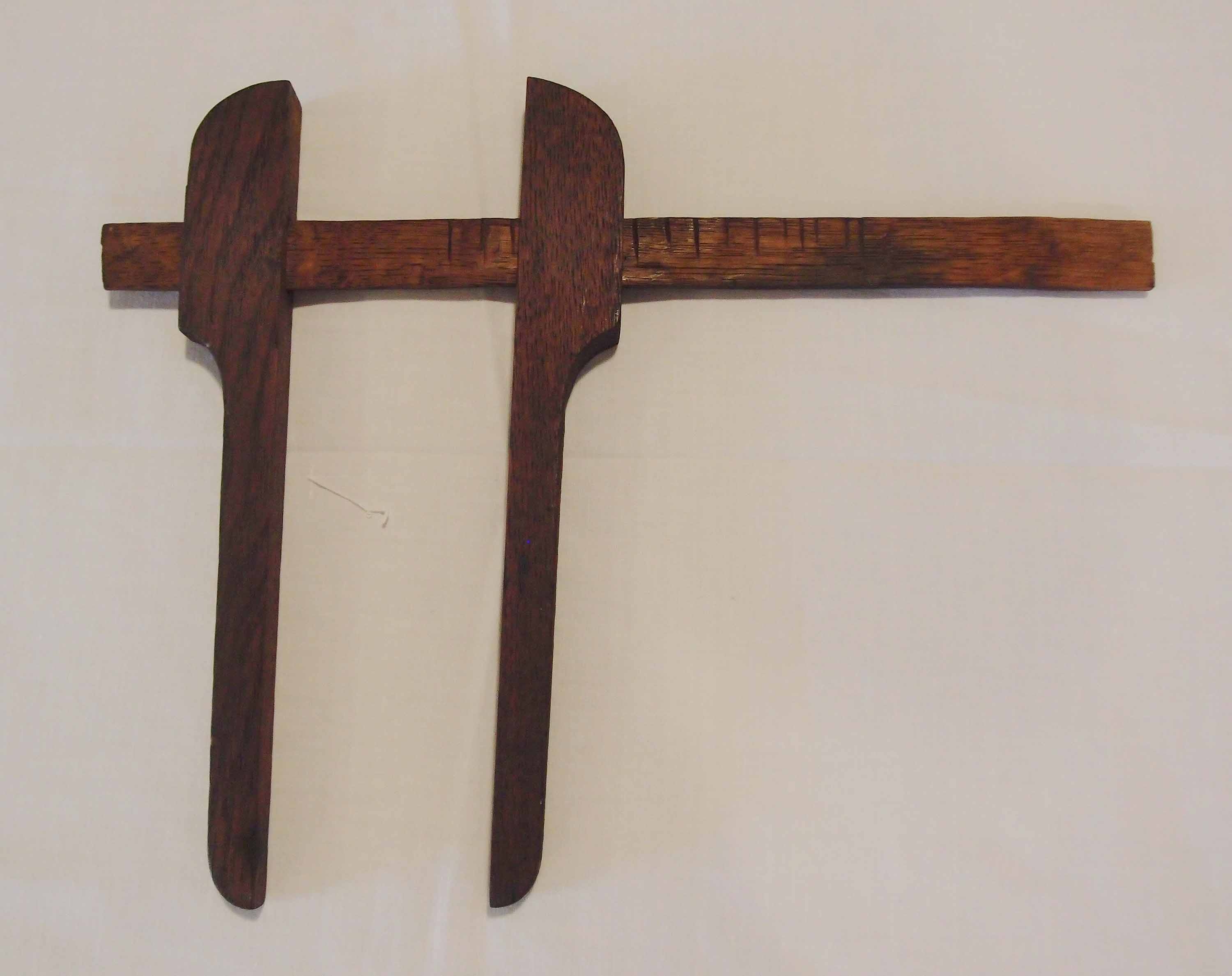 Messschieber aus Holz (Museum für Stadtgeschichte Templin CC BY-NC-SA)