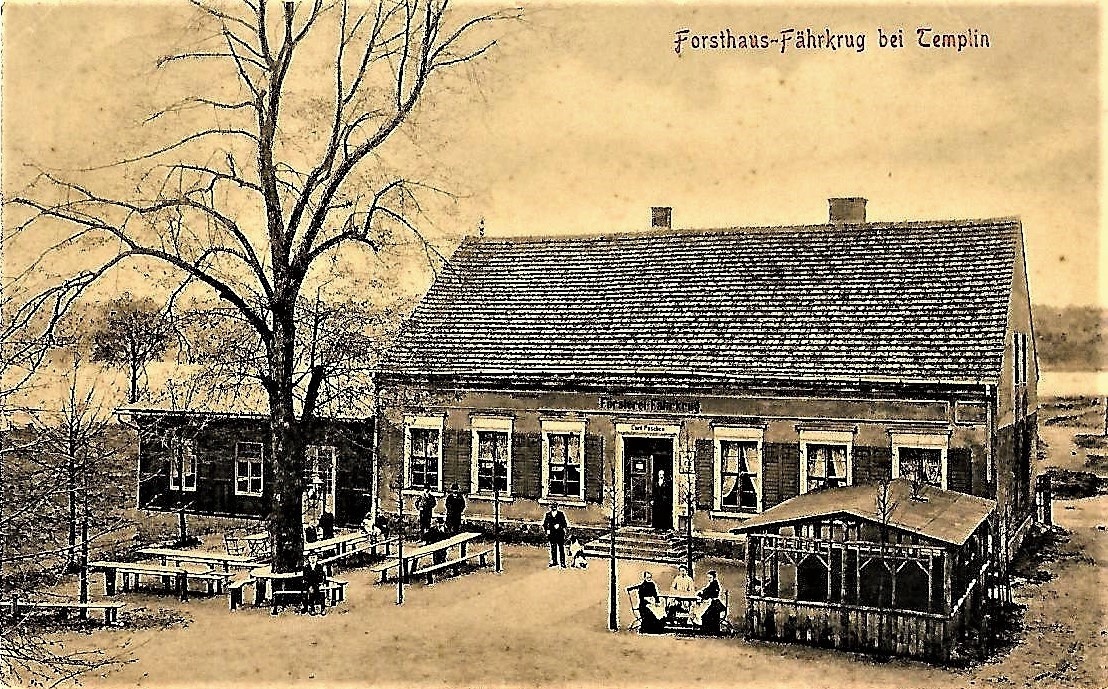 Historische Ansichtskarte Forsthaus - Fahrkrug Templin (Museum für Stadtgeschichte Templin CC BY-NC-SA)