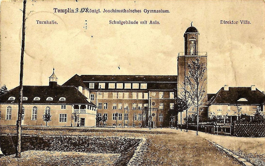 Ansichtskarte  "Kgl. Joachimsthalsches Gymnasium" in Templin (Museum für Stadtgeschichte Templin CC BY-NC-SA)