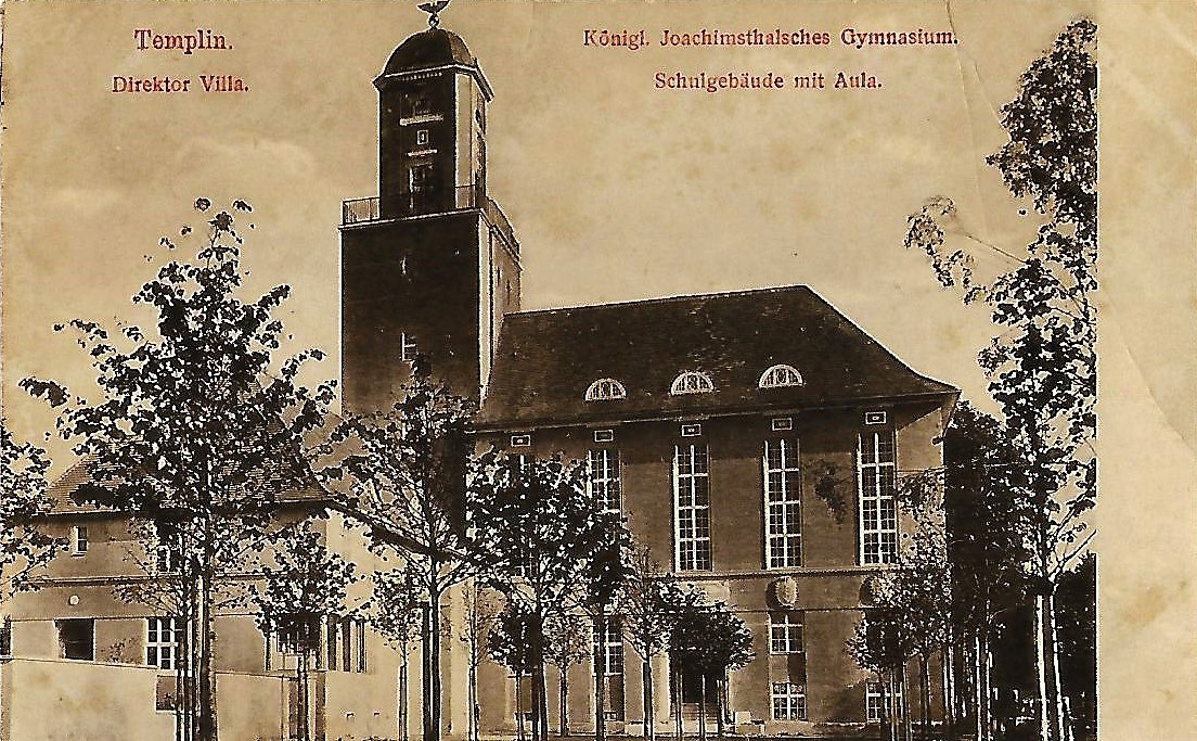 Ansichtskarte  "Kgl. Joachimsthalsches Gymnasium" in Templin (Museum für Stadtgeschichte Templin CC BY-NC-SA)