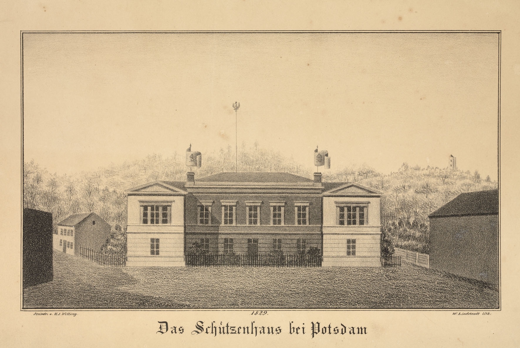 Das Schützenhaus bei Potsdam (Potsdam Museum - Forum für Kunst und Geschichte CC BY-NC-SA)