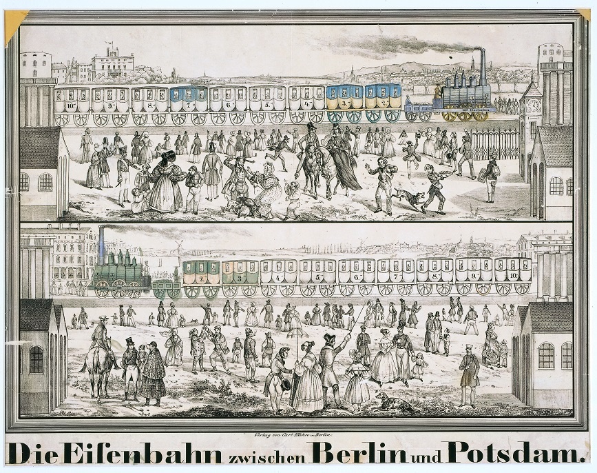 Die Eisenbahn zwischen Berlin und Potsdam (Potsdam Museum - Forum für Kunst und Geschichte CC BY-NC-SA)