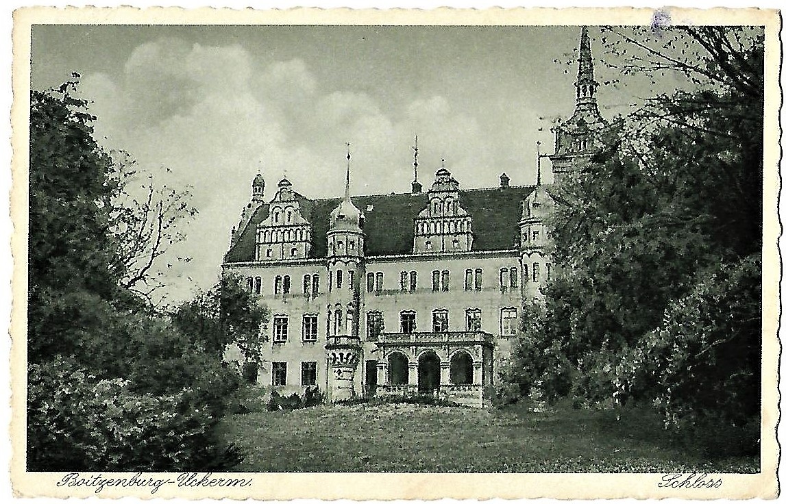 Ansichtskarte vom Schloss Boitzenburg (Museum für Stadtgeschichte Templin CC BY-NC-SA)