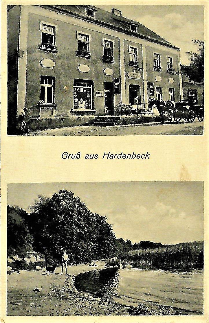 Ansichtskarte "Gruß aus Hardenbeck" (Museum für Stadtgeschichte Templin CC BY-NC-SA)