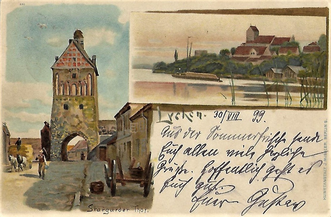 Ansichtskarte von Lychen (Museum für Stadtgeschichte Templin CC BY-NC-SA)