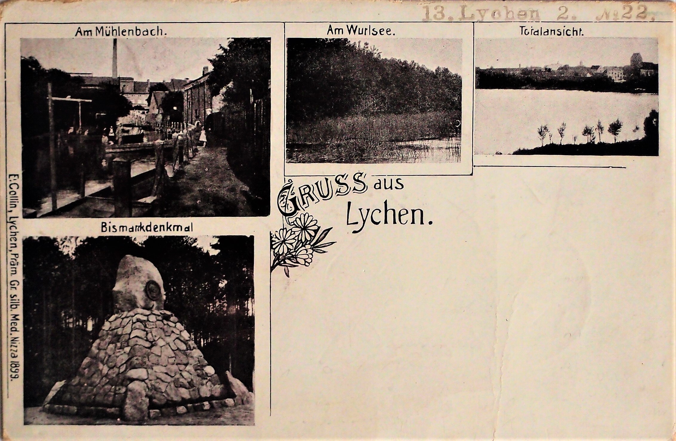 Ansichtskarte "Gruss aus Lychen" (Museum für Stadtgeschichte Templin CC BY-NC-SA)