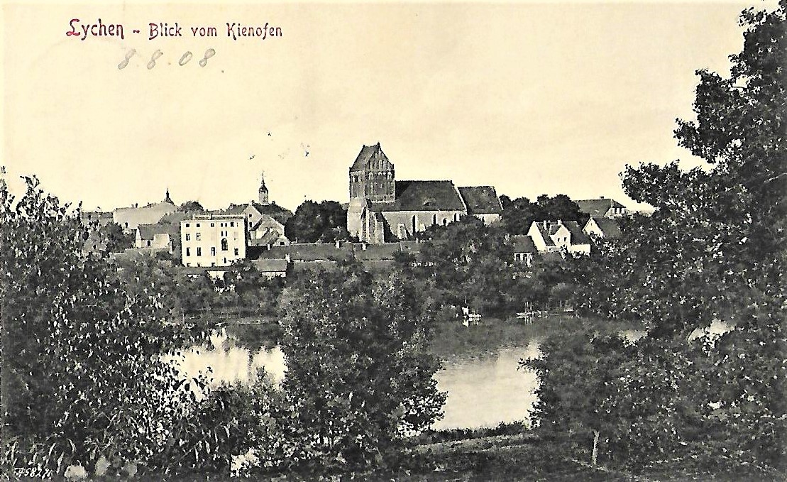 Ansichtskarte "Blick vom Kienofen" in Lychen (Museum für Stadtgeschichte Templin CC BY-NC-SA)