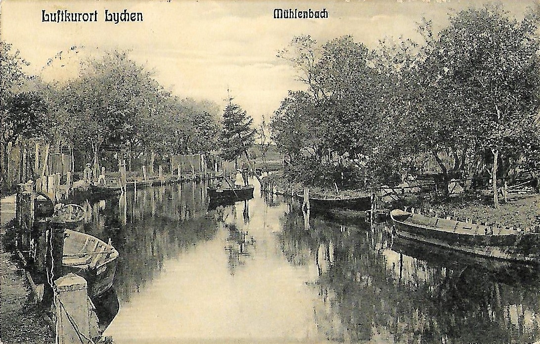 Ansictskarte "Mühlenbach" in Lychen (Museum für Stadtgeschichte Templin CC BY-NC-SA)