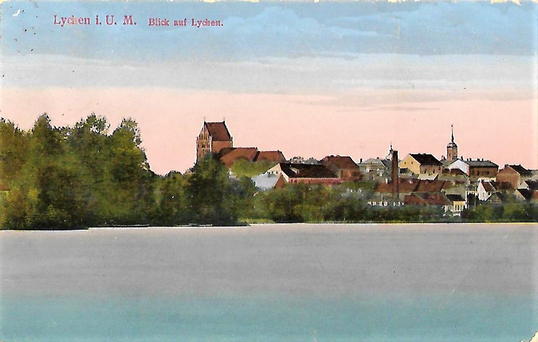 Ansichtskarte "Blick auf Lychen" (Museum für Stadtgeschichte Templin CC BY-NC-SA)