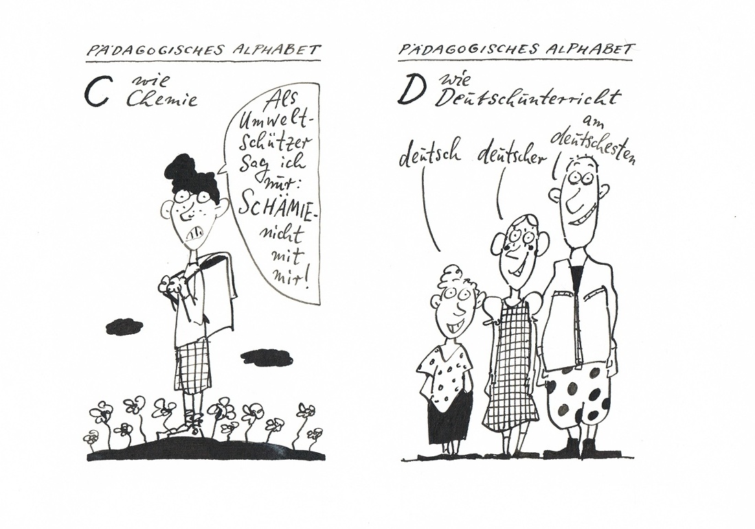 Manfred Bofinger - Pädagogisches Alphabet (cd) (Stiftung Museen für Humor und Satire CC BY-NC-ND)