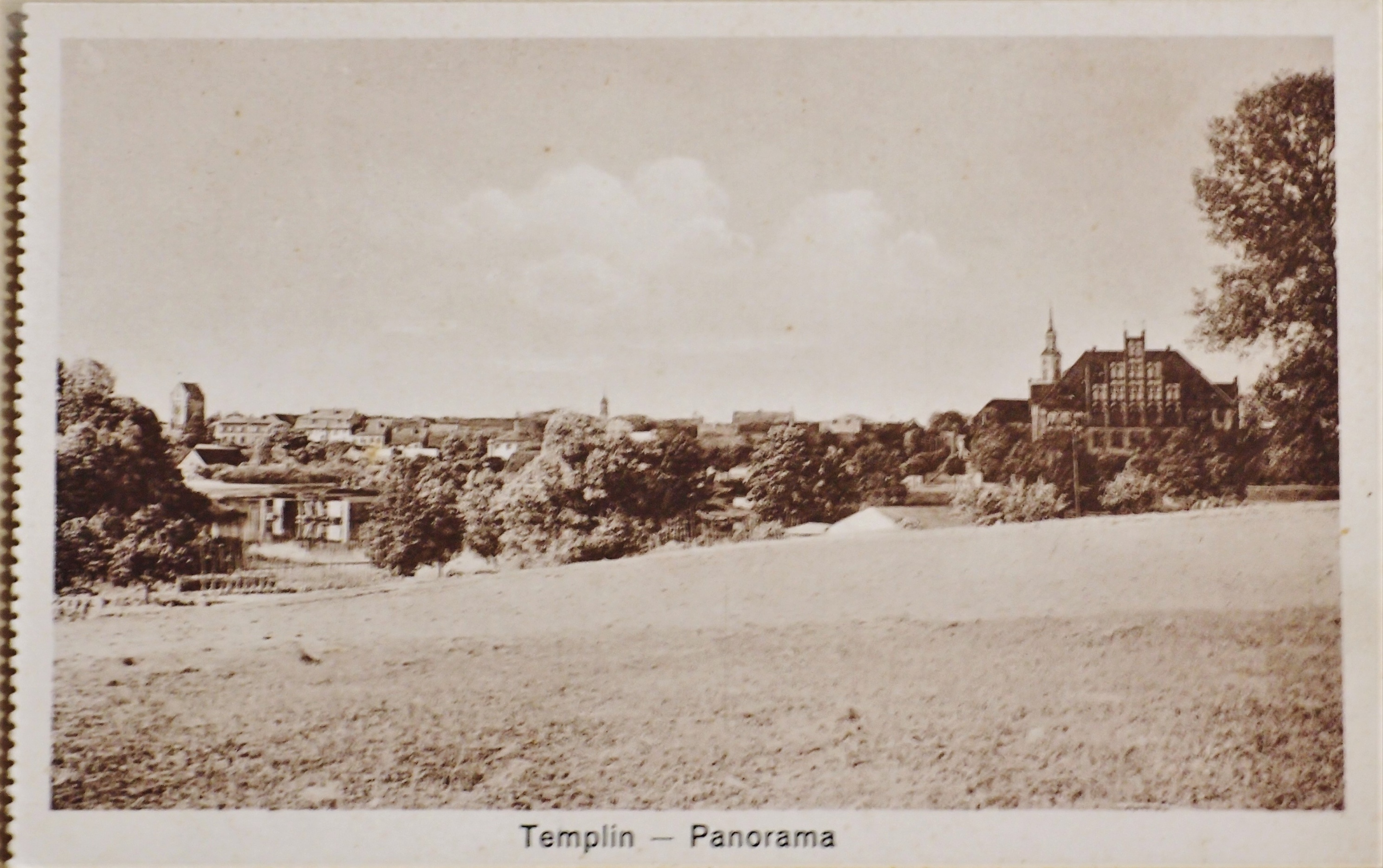 Ansichtskarte "Panorama Templin" (Museum für Stadtgeschichte Templin CC BY-NC-SA)