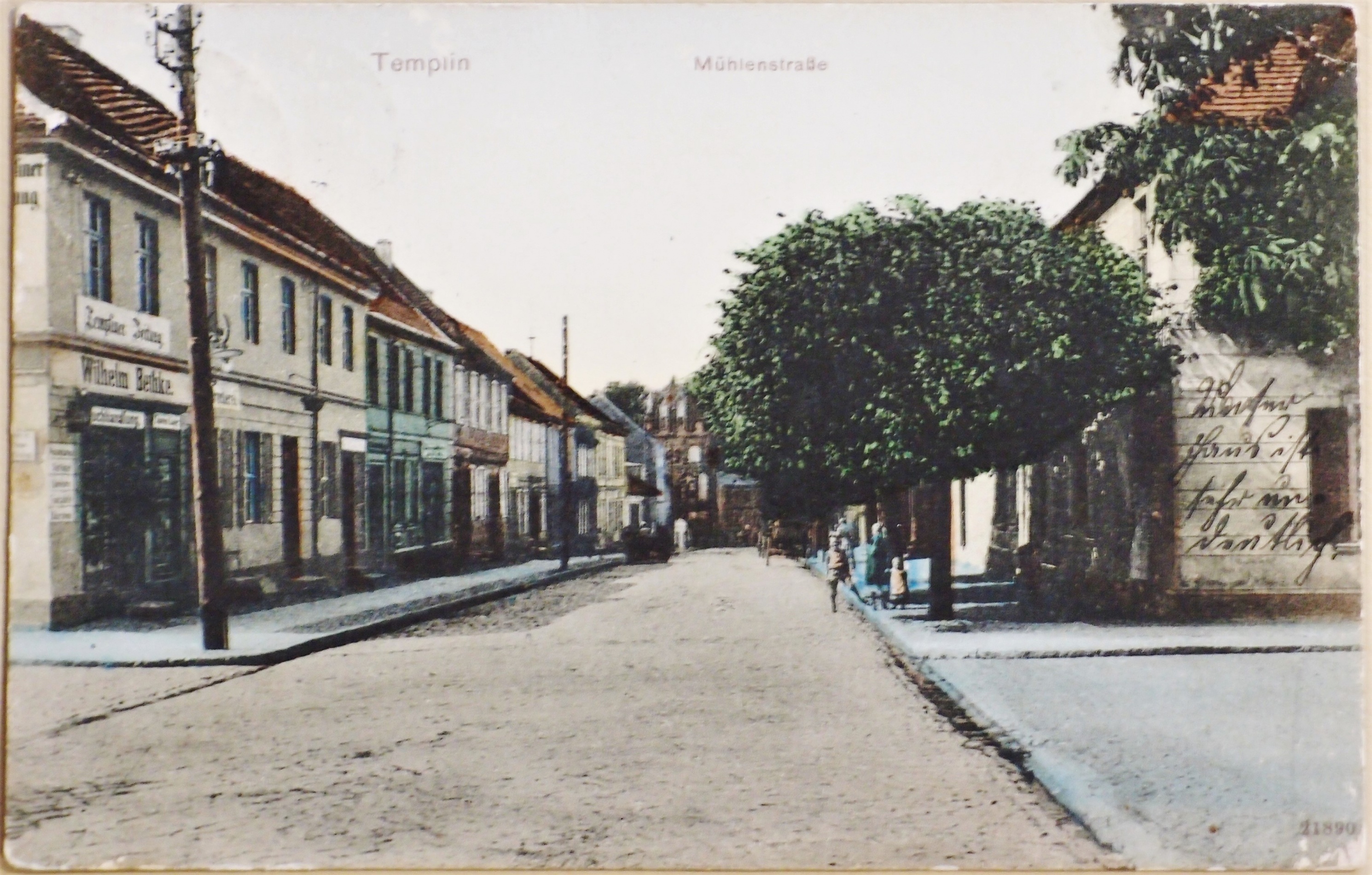 Ansichtskarte Mühlenstraße in Templin (Museum für Stadtgeschichte Templin CC BY-NC-SA)