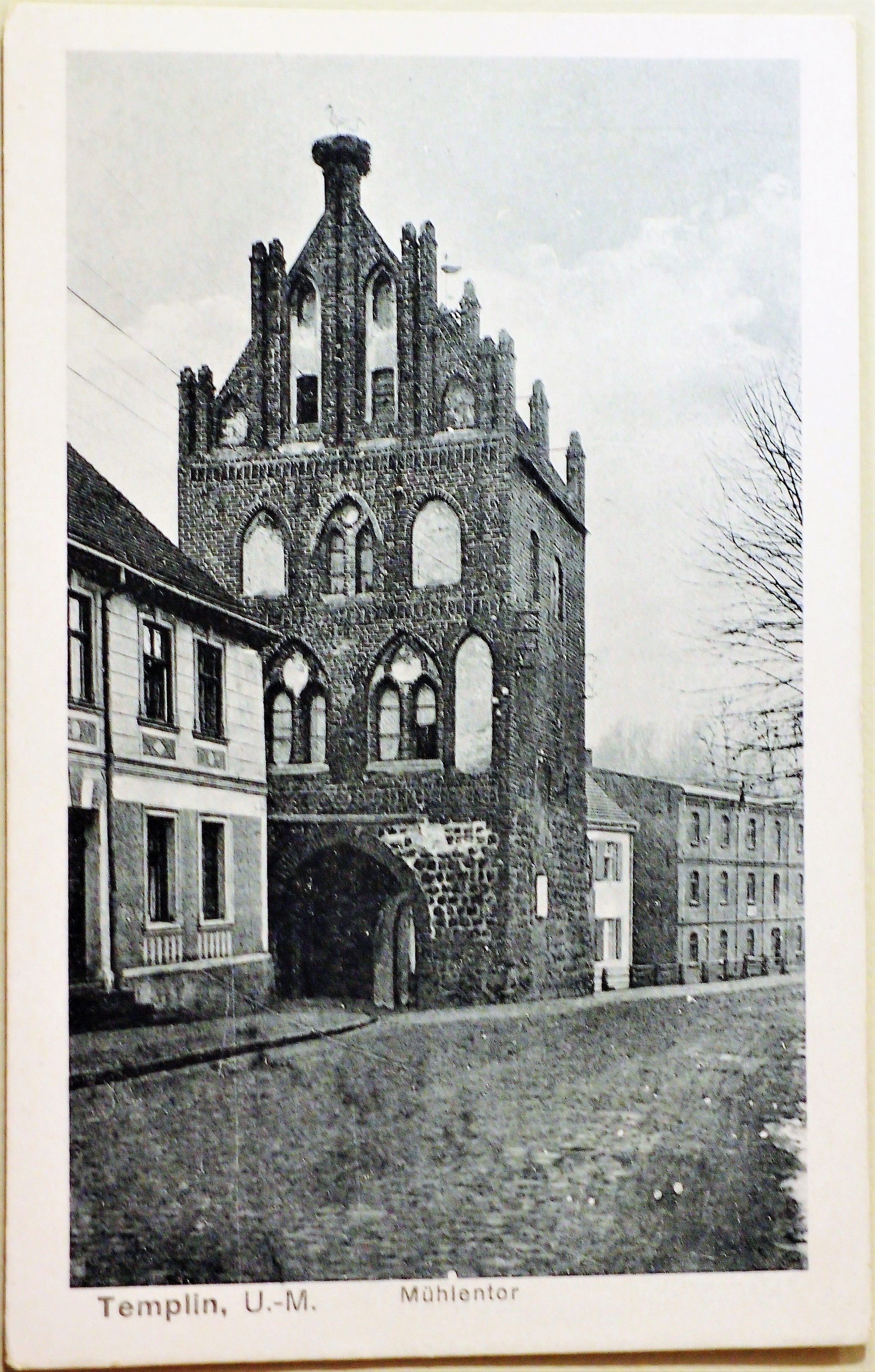 Ansichtskarte vom Mühlen Tor in Templin (Museum für Stadtgeschichte Templin CC BY-NC-SA)