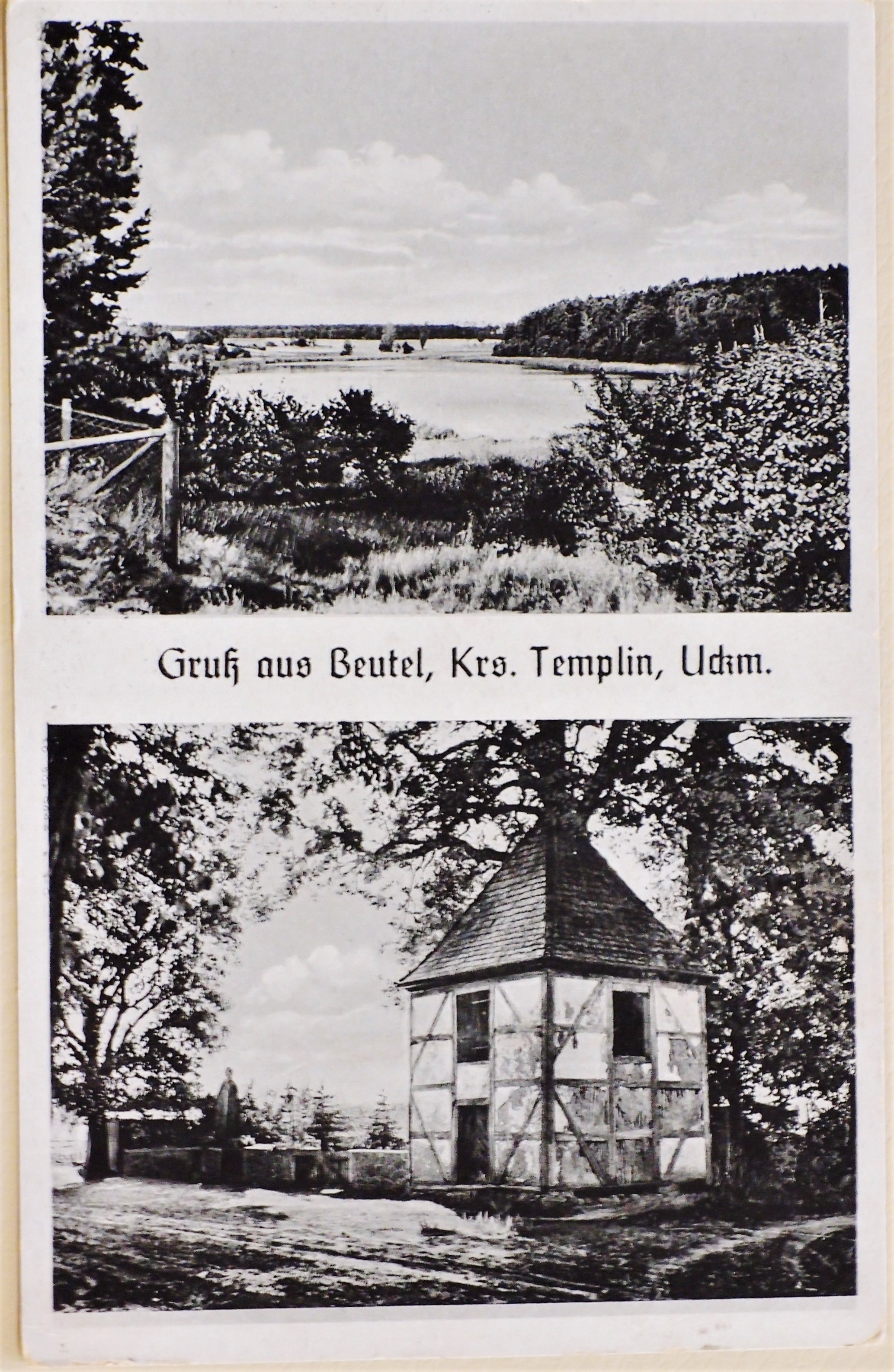Ansichtskarte "Gruß aus Beutel" (Museum für Stadtgeschichte Templin CC BY-NC-SA)
