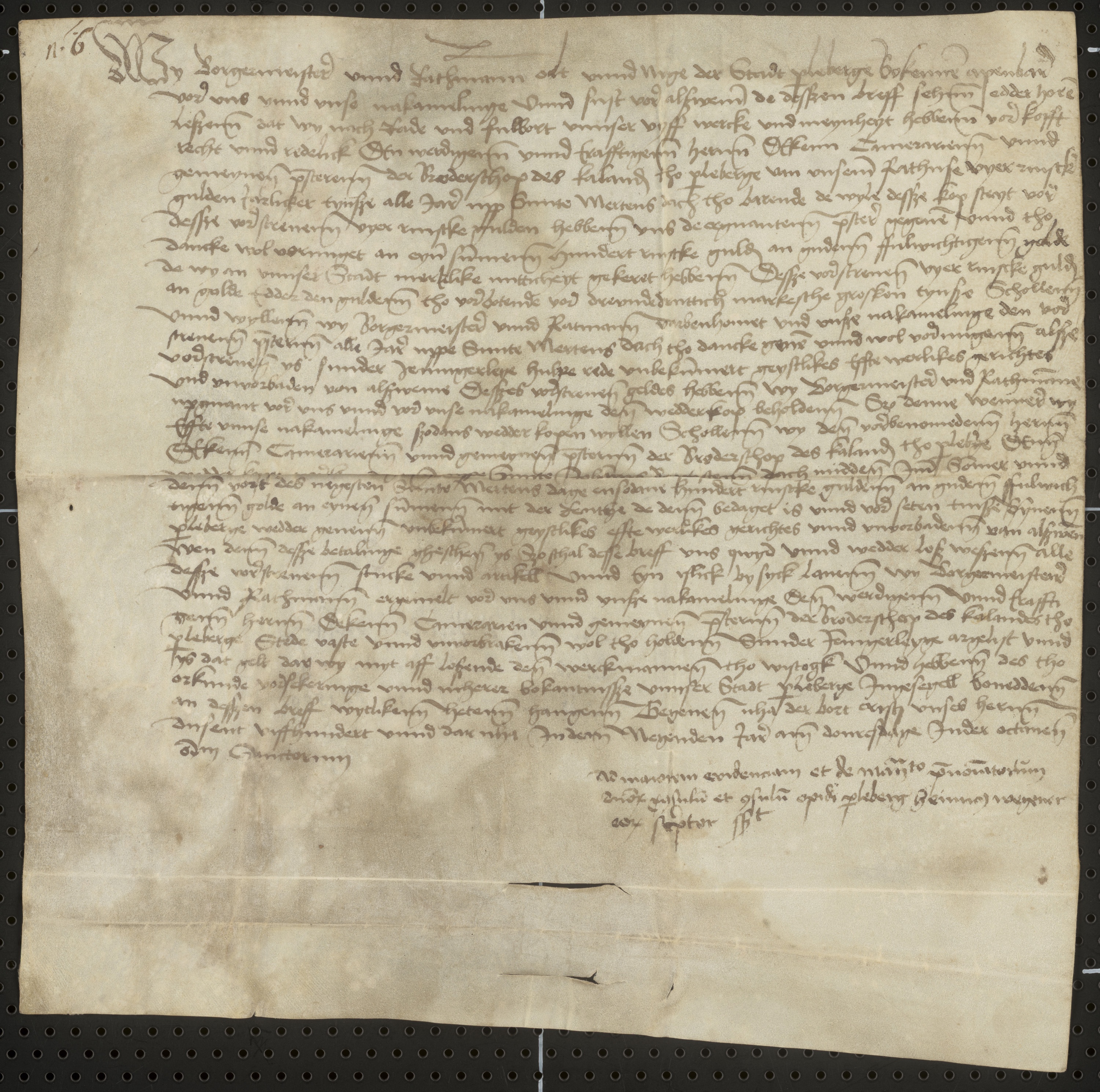 Obligation des Rats zu Perleberg über...(1509) (Domstiftsarchiv Brandenburg/Havel CC BY-NC-SA)