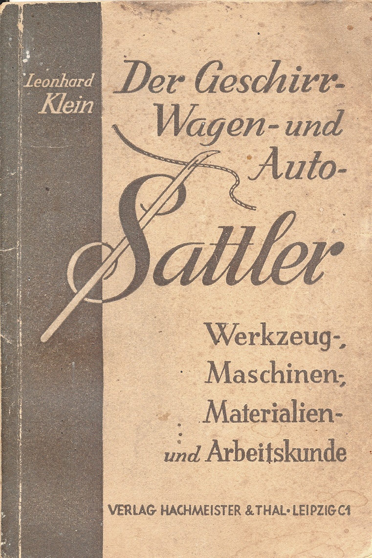 Fachbuch für Sattler (Dorfmuseum Tremmen CC BY-NC-SA)