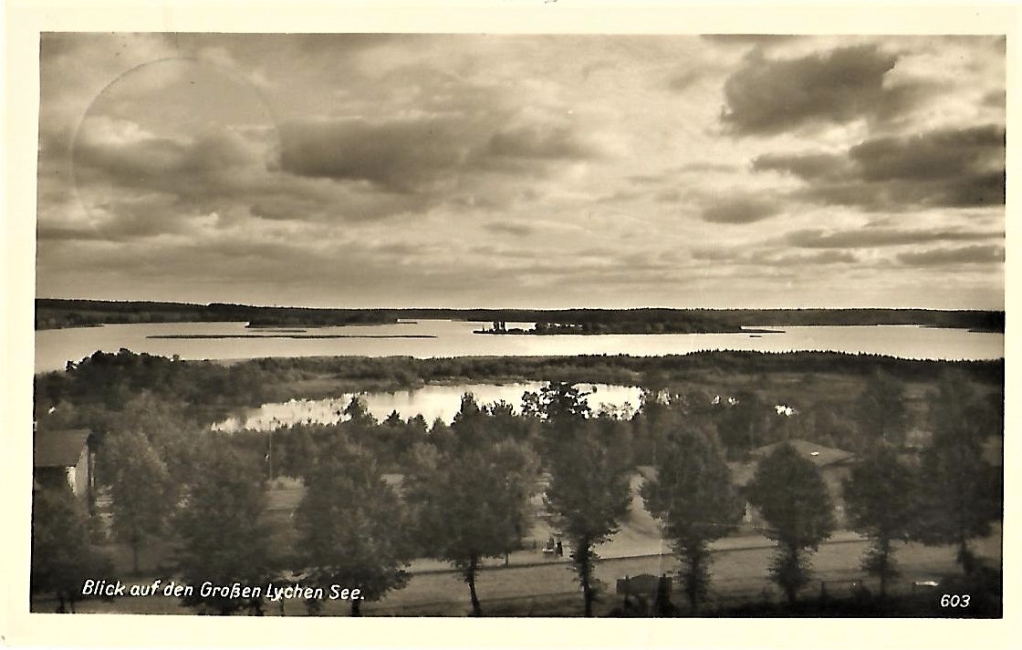 Ansichtskarte "Blick auf den Großen Lychen See" (Museum für Stadtgeschichte Templin CC BY-NC-SA)