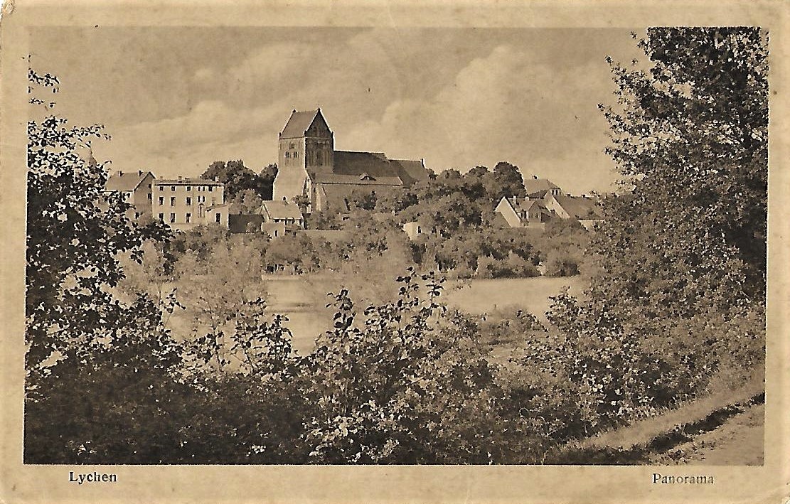 Ansichtskarte von Lychen "Panorama" (Museum für Stadtgeschichte Templin CC BY-NC-SA)