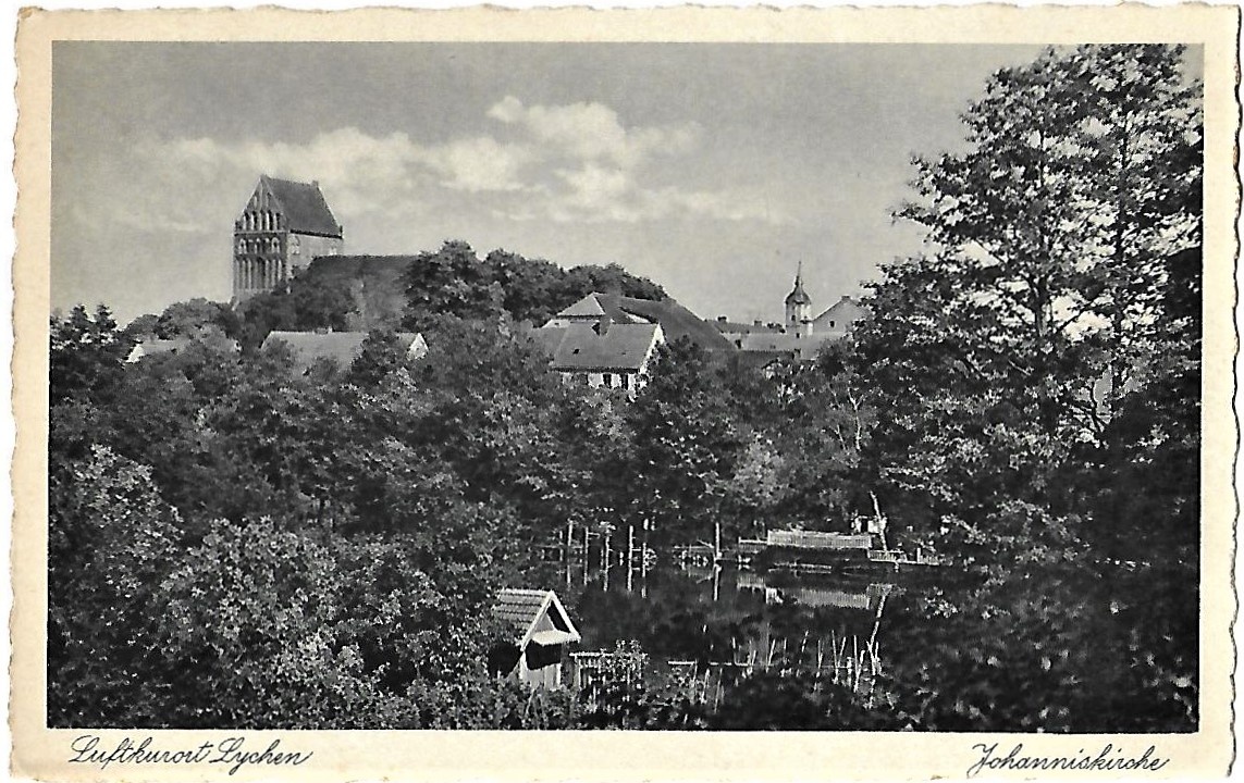 Ansichtskarte "Luftkurort Lychen Johanniskirche" (Museum für Stadtgeschichte Templin CC BY-NC-SA)