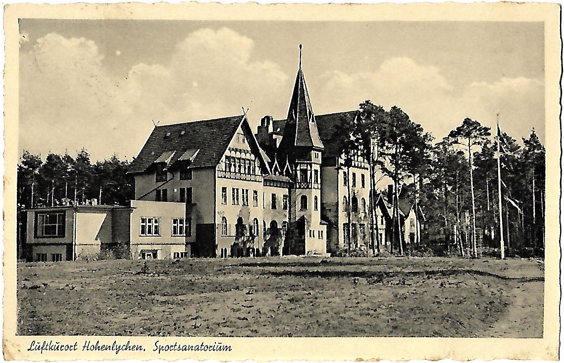 Ansichtskarte "Luftkurort Hohenlychen. Sportsanatorium" (Museum für Stadtgeschichte Templin CC BY-NC-SA)