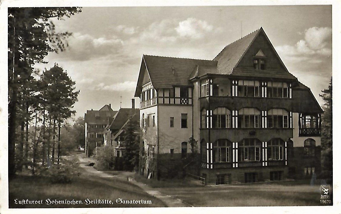 Ansichtskarte "Luftkurort Hohenlychen. Heilstätte, Sanatorium" (Museum für Stadtgeschichte Templin CC BY-NC-SA)