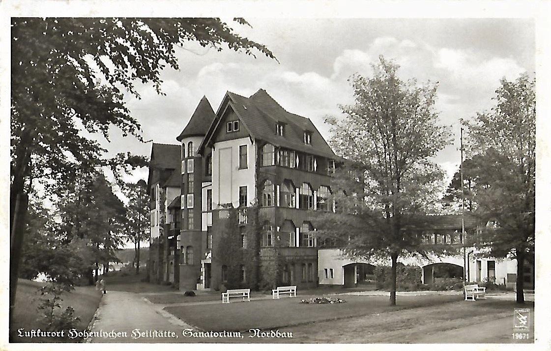 Ansichtskarte "Luftkurort Hohenlychen Heilstätte, Sanatorium, (Museum für Stadtgeschichte Templin CC BY-NC-SA)