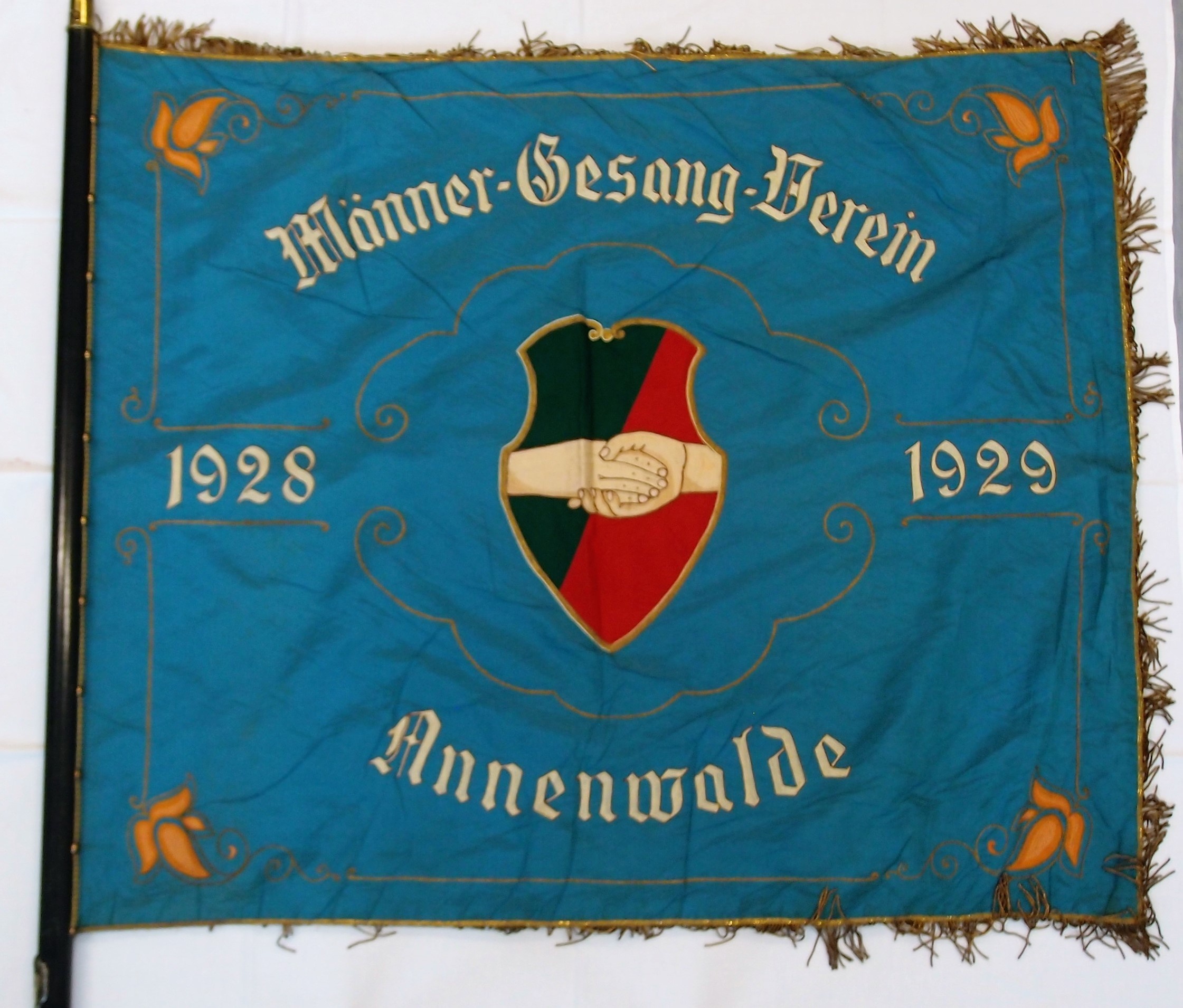 Sängerfahne Annenwalde (Museum für Stadtgeschichte Templin CC BY-NC-SA)